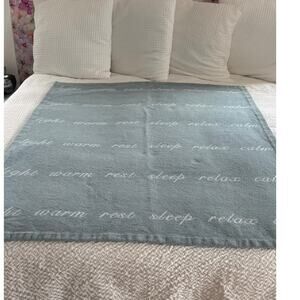 Peacock Alley Intentions Serene Throw Portugal Auberge du Soleil Egyptian Cotton
